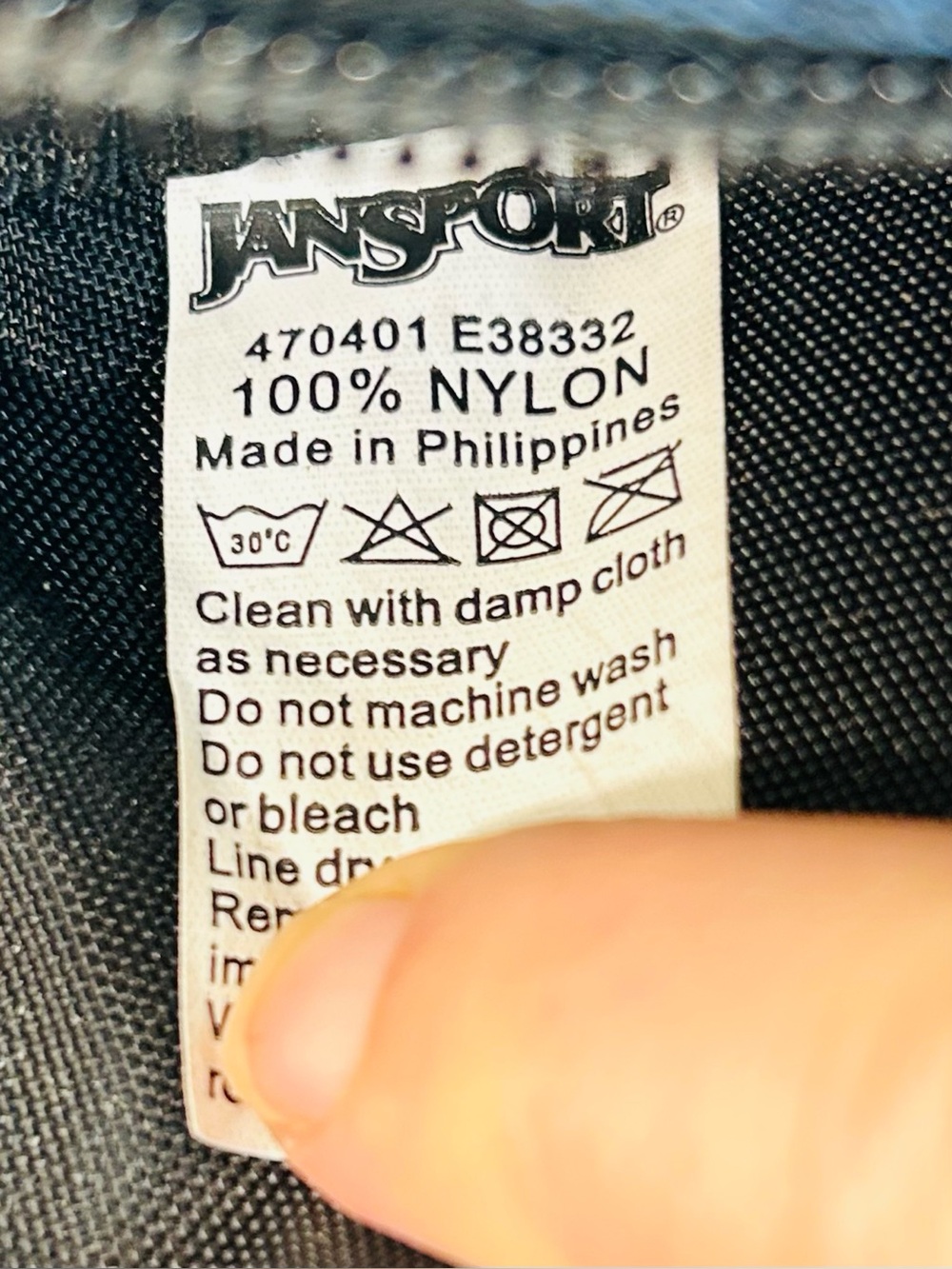 Vintage Y2K Jansport Airlift Backpack in Blue/Grey/Black, Gel Padded Straps - Picture 11 of 13